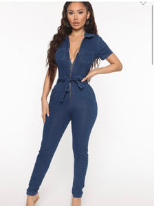 Denim jumpsuit